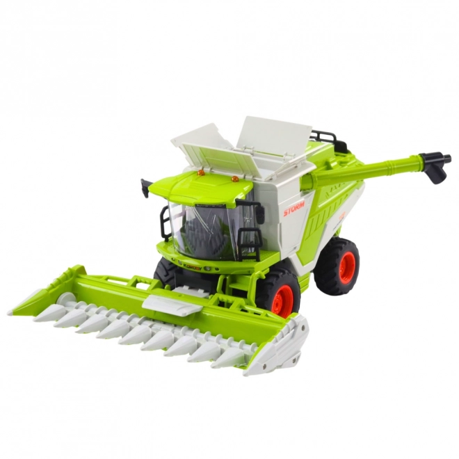 Combine de jucărie RC cu heder pentru porumb și efecte speciale