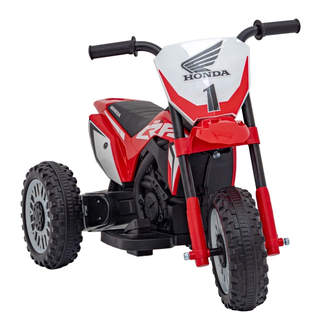 Motocicletă electrică pentru copii roșie cu 3 roți Honda CRF 450R