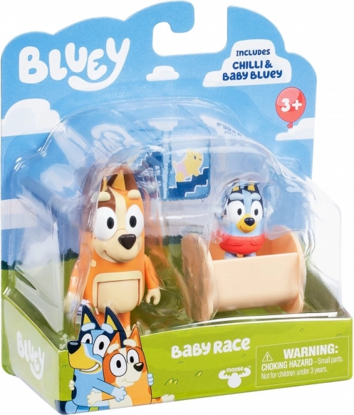 Set figurine Bluey 2 buc Baby Bluey și Chilli