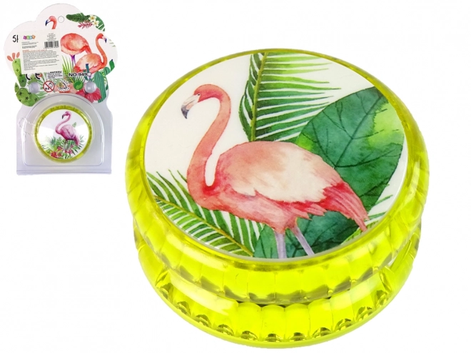 Joc de abilitate YoYo cu flamingo galben