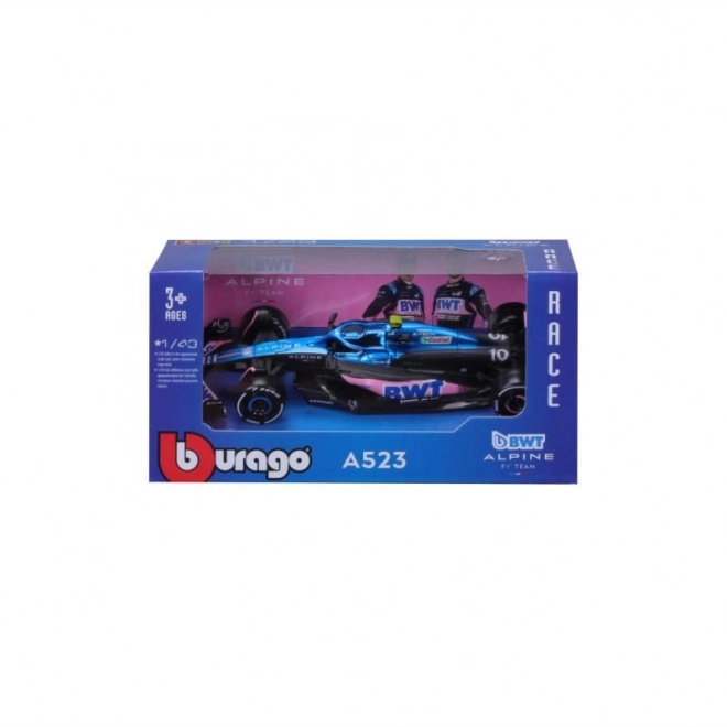 Model Mașină BWT Alpine F1 A523 Pierre Gasly la Scară 1:43