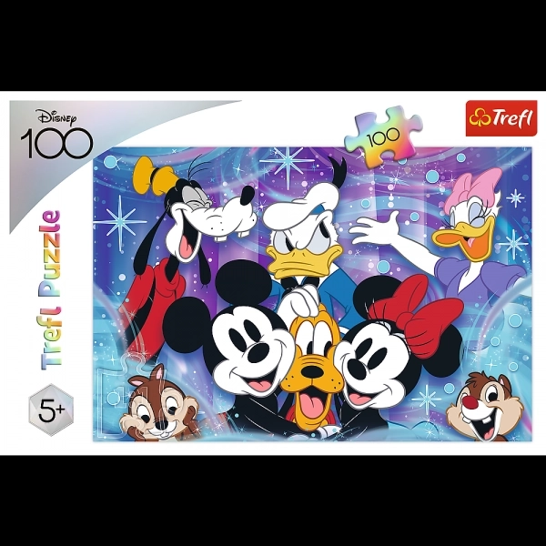 Puzzle Trefl Disney 100 de ani: Distracție în Lumea Disney 100 piese