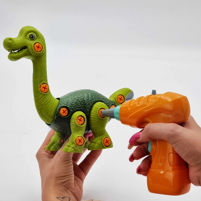 Dinozaur de asamblat WOOPIE cu Burghiu