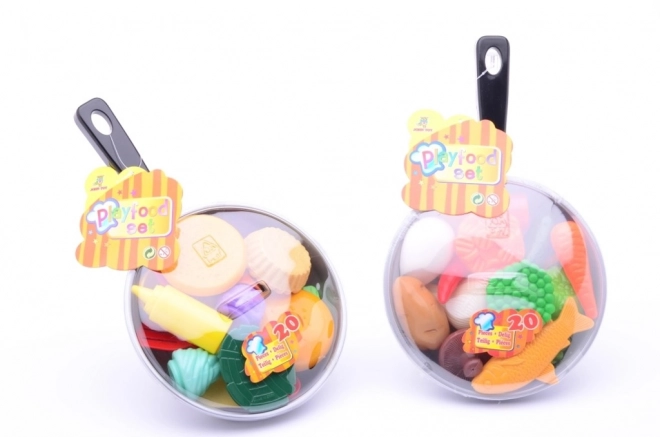Tigaie cu alimente din plastic pentru copii