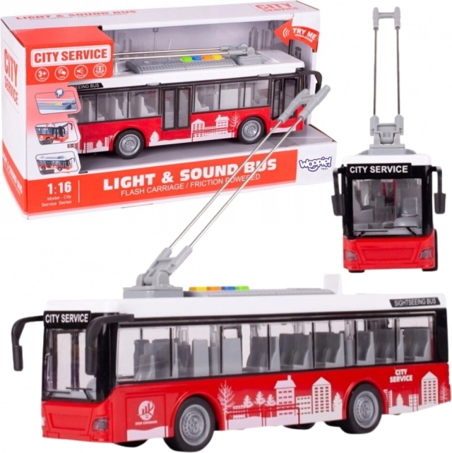 Troleibuz interactiv Woopie 1:16