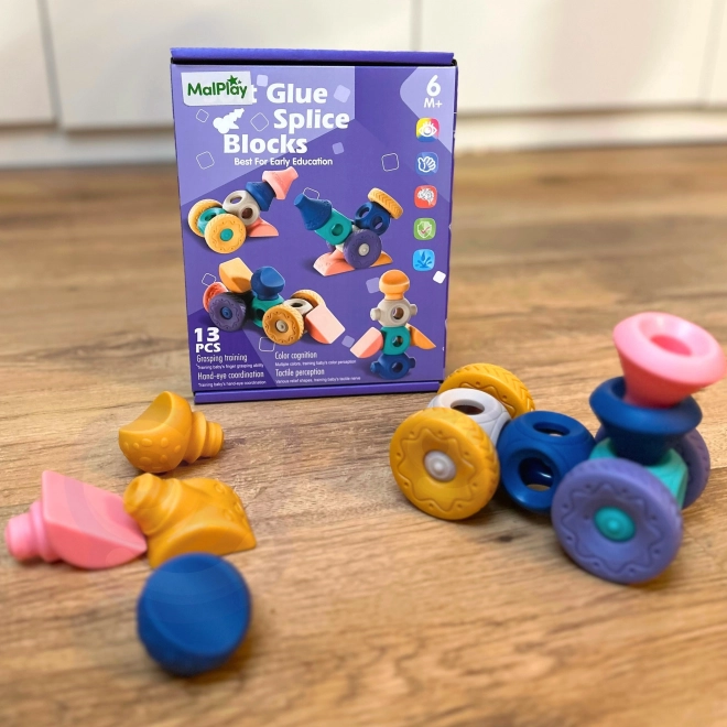 Set De Cuburi Sensory WOOPIE Pentru Bebeluși