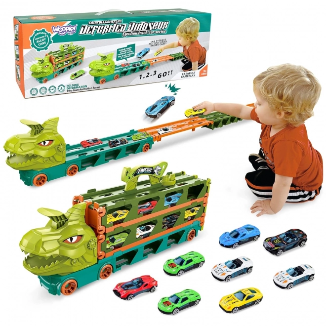 Camion distractiv Dino - Circuit pentru copii 2,1 m