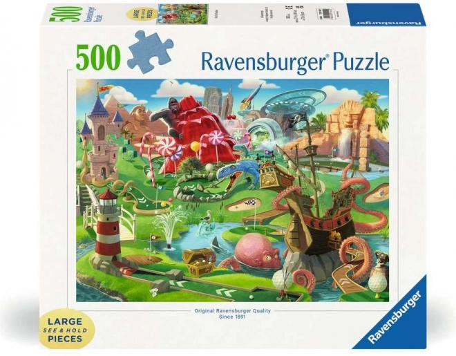 Puzzle XXL Minigolf Răj Ravensburger 500 piese