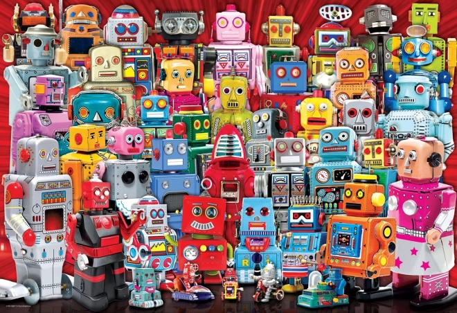 Puzzle Eurographics Roboti 100 Piese în Cutie Termică