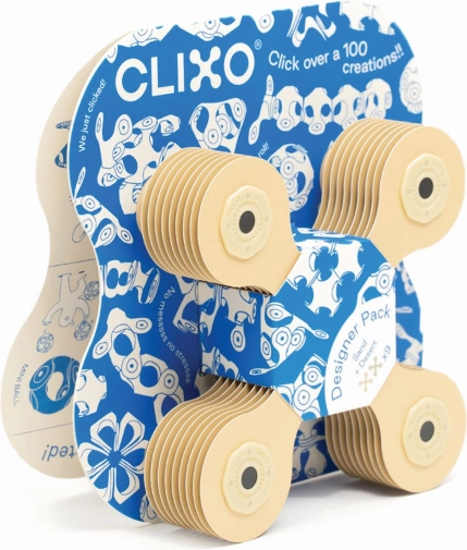 Set magnetic Clixo Designer Pack în culoare bej