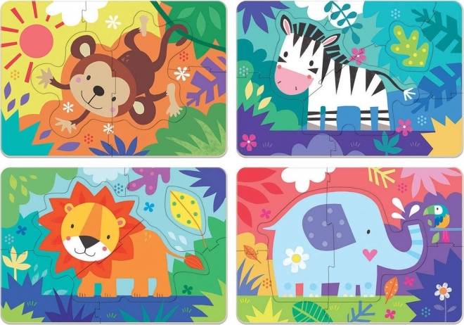 Primele mele puzzle cu animale sălbatice
