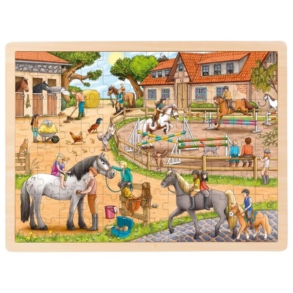 Puzzle centru ecvestru Goki 96 piese