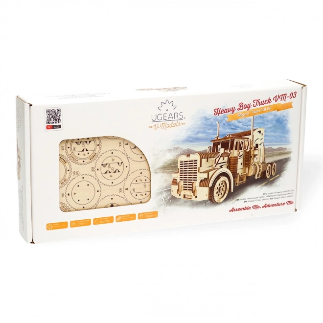 Puzzle 3D camioană Heavy Boy VM-03 UGEARS