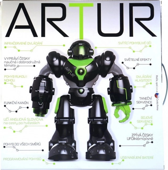 Robot vorbitor Artur din echipajul spațial Zigybot