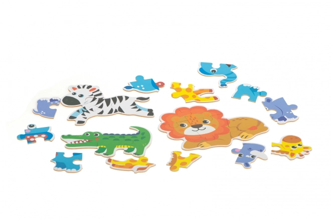 Puzzle safari pentru copii, 25 piese