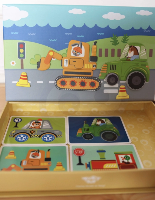 Tooky Toy Dulap Montessori Magnetic cu 80 Piese