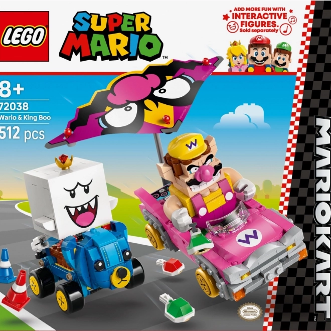 Set LEGO Super Mario Mario Kart - Wario și King Boo
