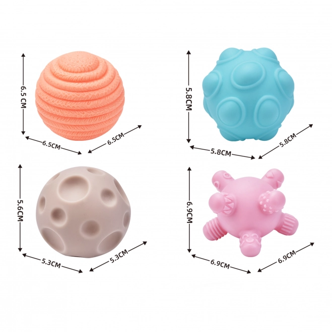 Cub senzorial elastic pentru copii cu forme WOOPIE