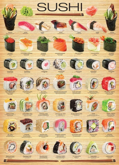 Puzzle sushi 1000 piese Eurographics