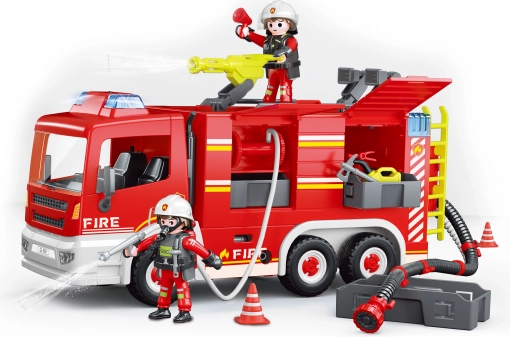 Set de construcție mașină de pompieri 31 cm