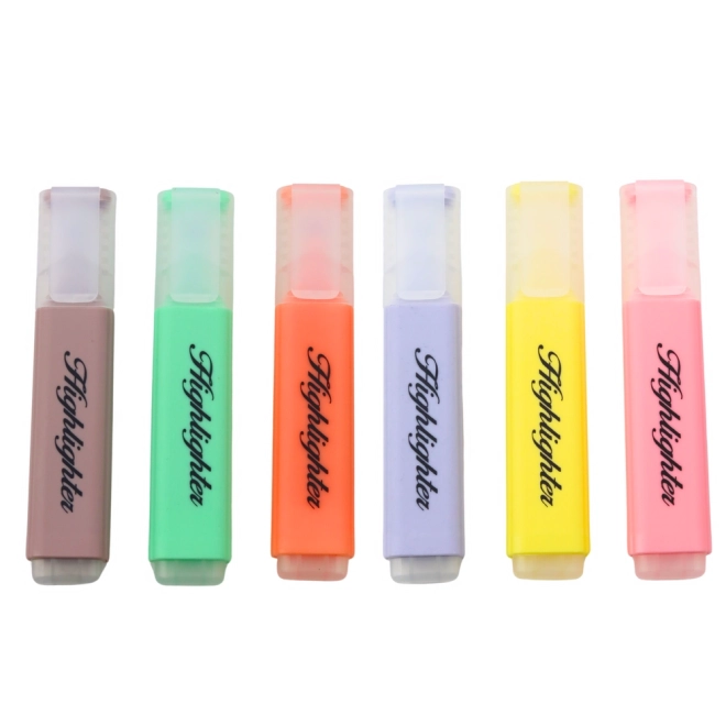 Set de evidențiatoare pastelate 6 buc