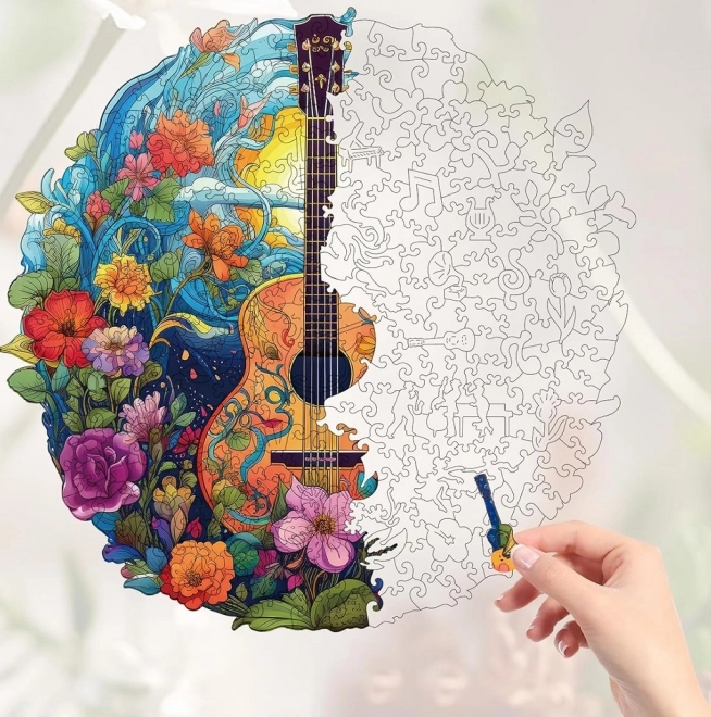 Puzzle din lemn Chitară 200 de piese