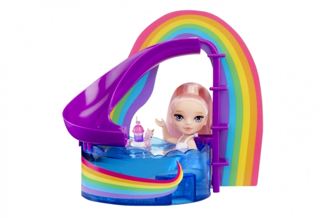 Set Rainbow High cu surioara și piscină