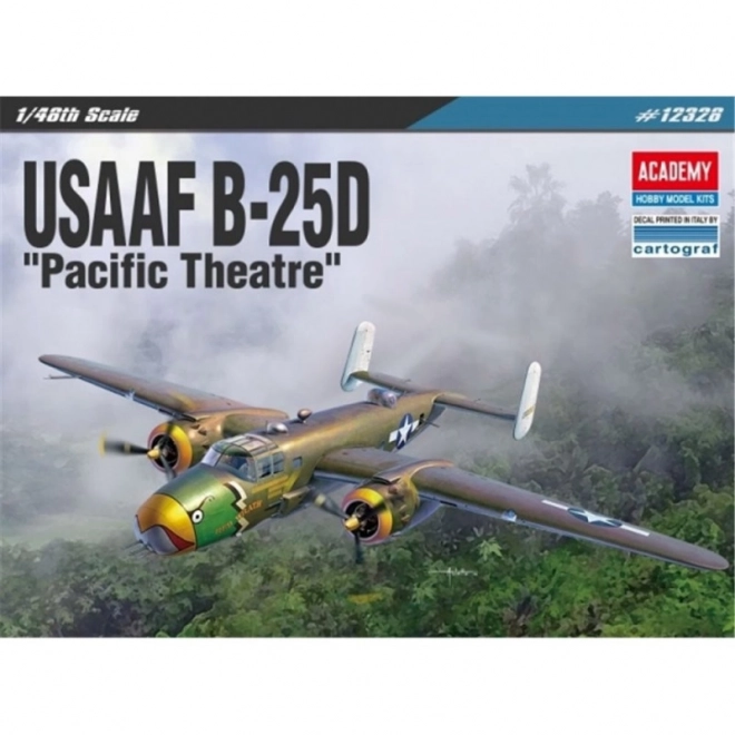 model de asamblat usaaf b-25d teatrul Pacificului