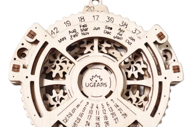 Puzzle mecanic din lemn 3D - calendar UGEARS