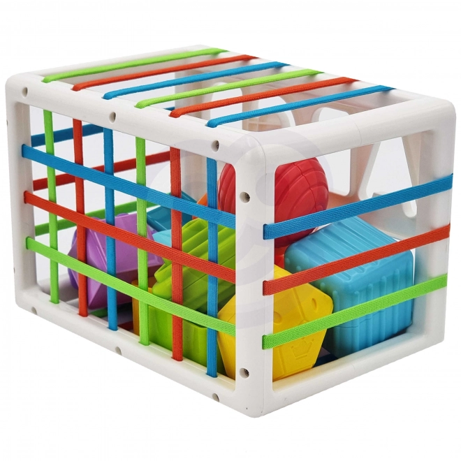 Cub educațional WOOPIE pentru bebeluși cu forme colorate și alfabet