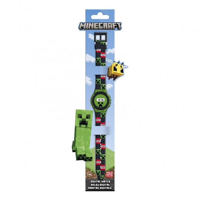 Ceas digital cu tematică Minecraft pentru copii