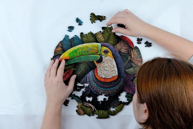 Puzzle din lemn tucan 500 piese