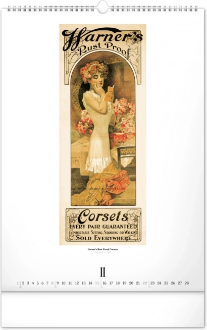 Calendar de perete Alfons Mucha 2026