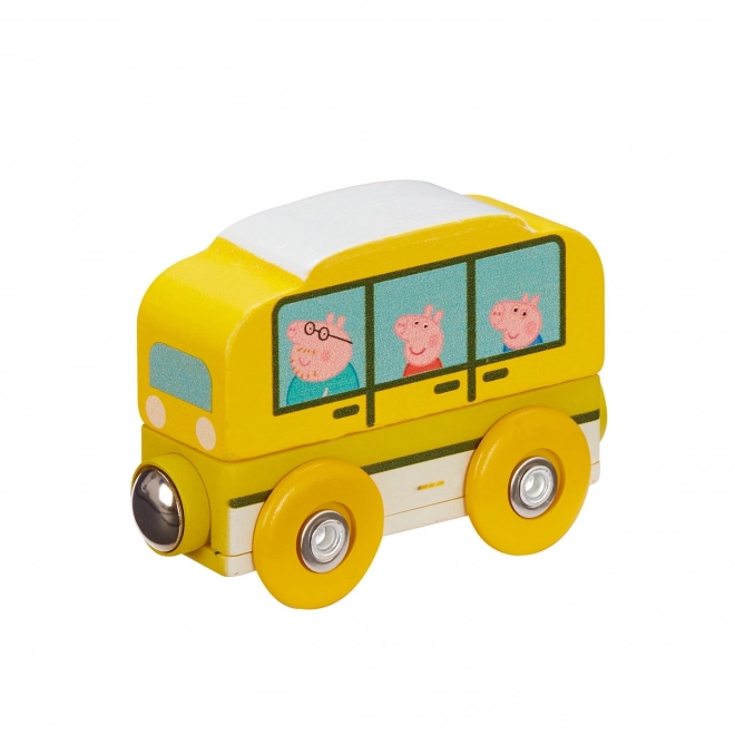 Vehicul din lemn Mini Peppa Pig Tm Toys