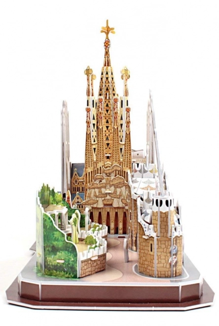 Puzzle 3D panorama CityLine Barcelona CubicFun