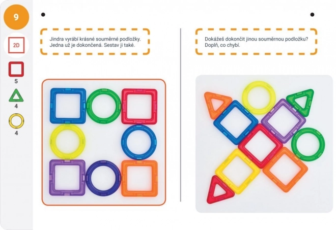 Magformers geometrie: Plan și spațiu - set 43 piese