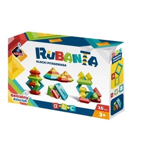 Set de blocuri Pitagora Rubanta, 15 piese