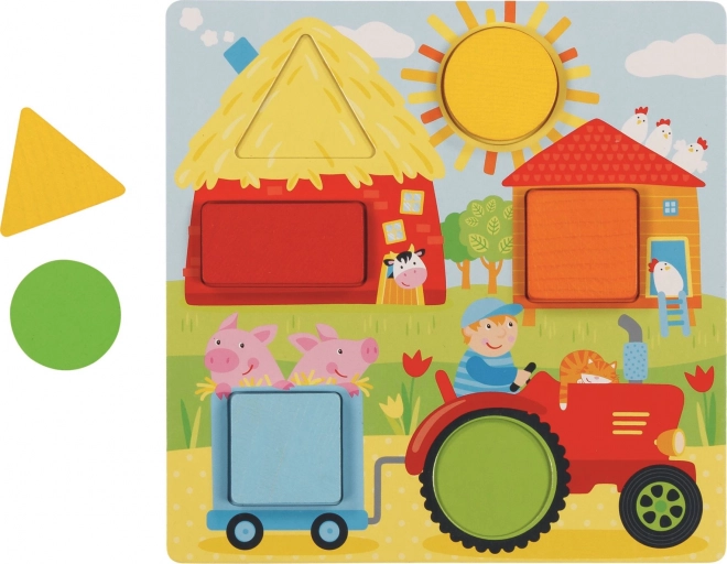 Joc puzzle cu forme geometrice Goki