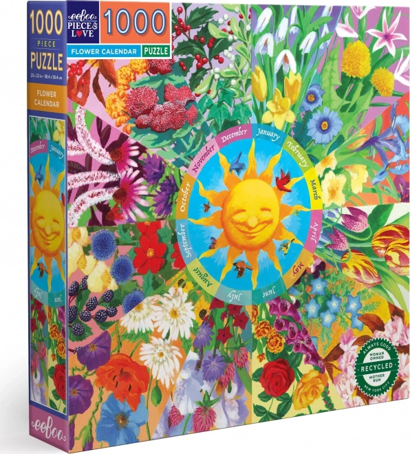 puzzle calendar floral 1000 piese