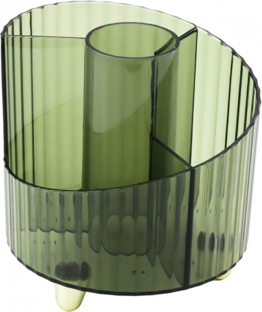 Organizator pentru articole de scris transparent verde