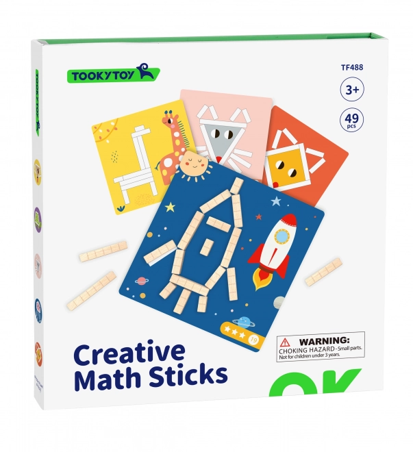 Joc de puzzle logic cu blocuri magnetice Tooky Toy