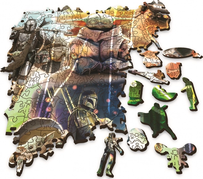 Puzzle din lemn Mandalorian Grogu