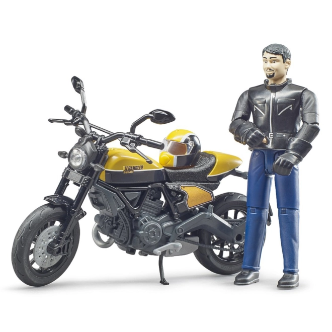 Figurină de motociclist cu articulații mobile