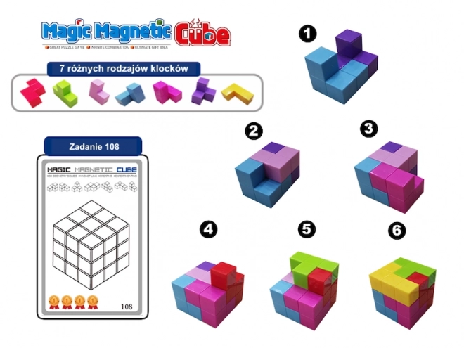 Cuburi Magnetice Magic Magnetic Set 56 Piese