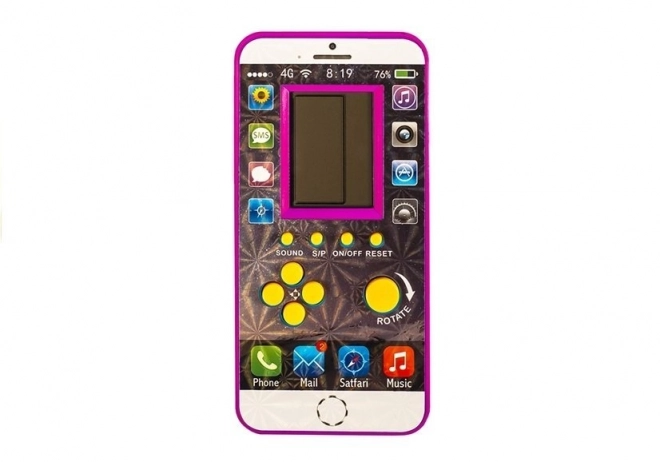 Joc electronic tetris telefon roz