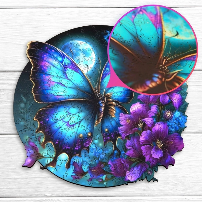 Puzzle din lemn fluture 200 piese