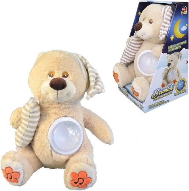 MaDe Ursuleț Brumlík pentru somn cu lumină și melodie