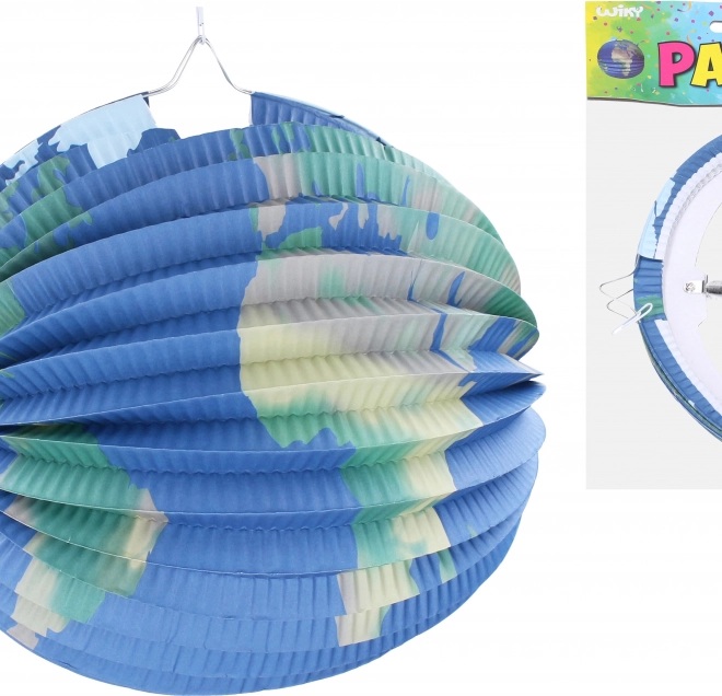 Lampion sferă Pământ 25 cm