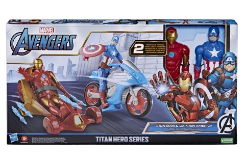 Set figurine Avengers cu vehicule