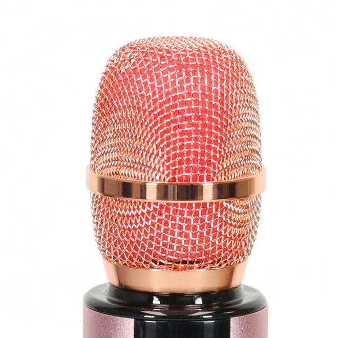 Microfon wireless pentru karaoke Bluetooth roz